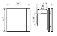 SILENT 300 DESIGN CRZ tichý axiálny ventilátor