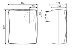 EBB 250 N HT IP44 radiálny ventilátor s filtrom