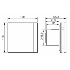 SILENT 100 DESIGN CZ tichý axiálny ventilátor