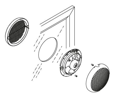 HCM-225 N IPX4 malý okenný ventilátor