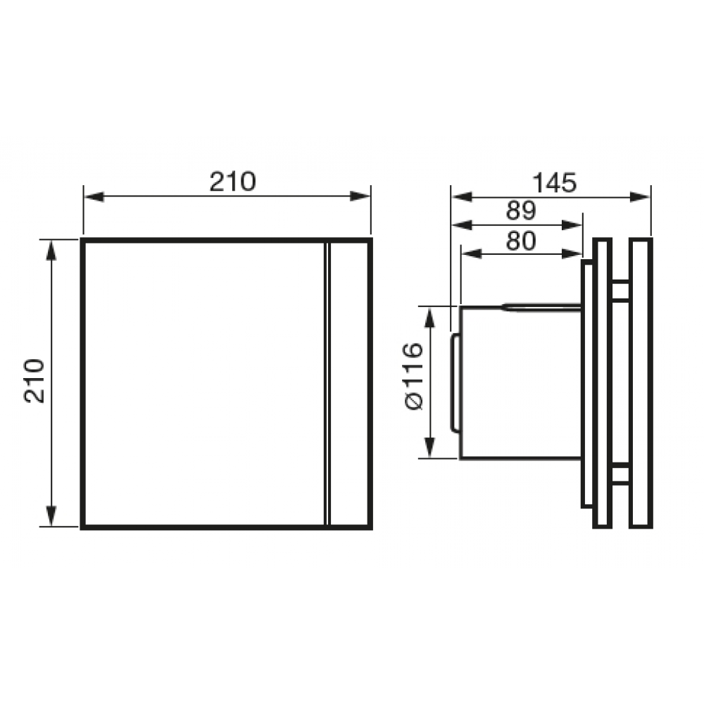 SILENT 200 DESIGN CHZ tichý axiálny ventilátor