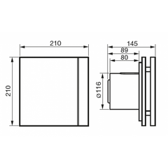 SILENT 200 DESIGN CHZ tichý axiálny ventilátor