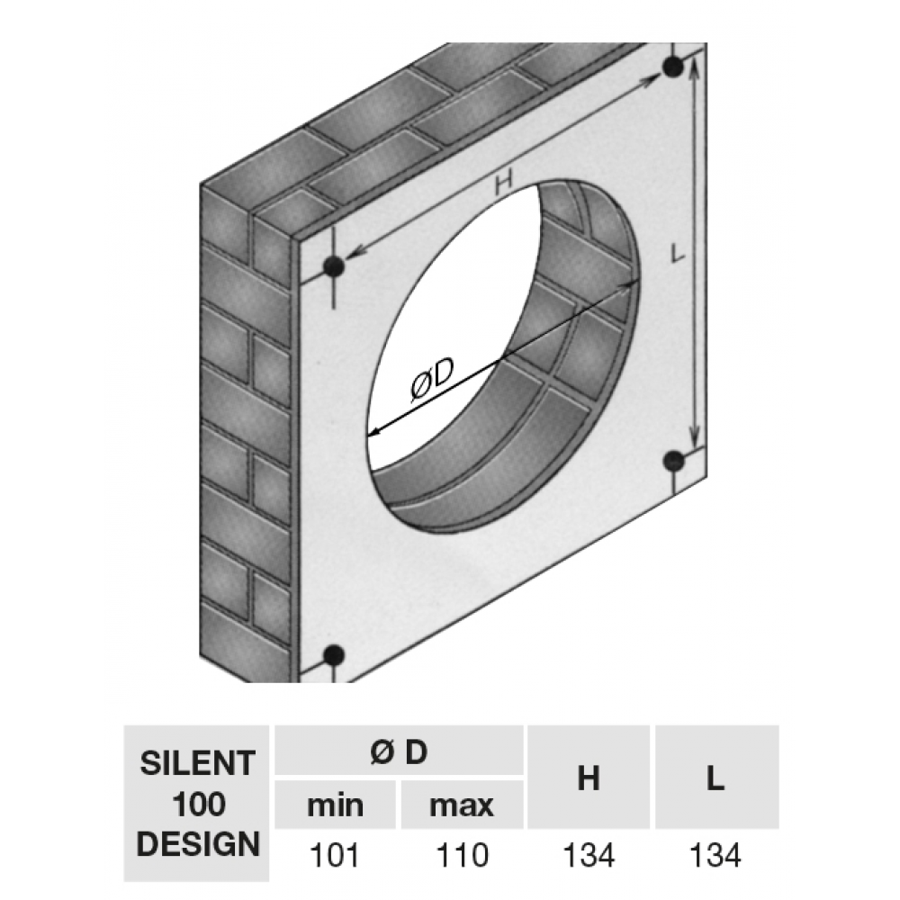 SILENT 100 DESIGN CRZ tichý axiálny ventilátor