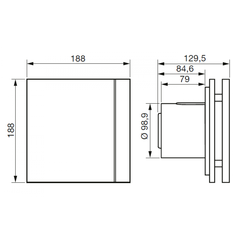 SILENT 100 DESIGN CRZ tichý axiálny ventilátor